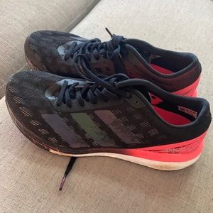 Adidas Adizero Pink and Black running shoes!